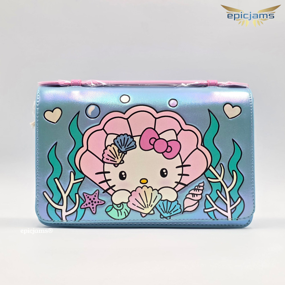 Loungefly Sanrio Hello Kitty Mermaid Metallic Crossbody Bag